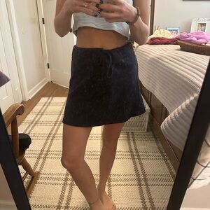 Brandy Melville Navy Blue Knit Skirt